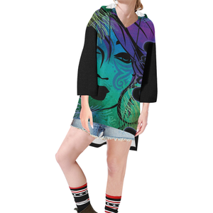 Cajun Vibe Step Hem Tunic Hoodie